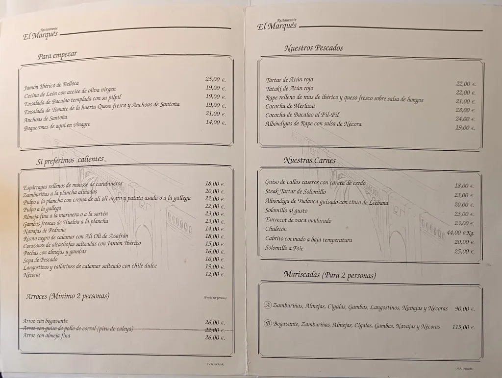 Menu_El Marqués_Puente Viesgo_image_1