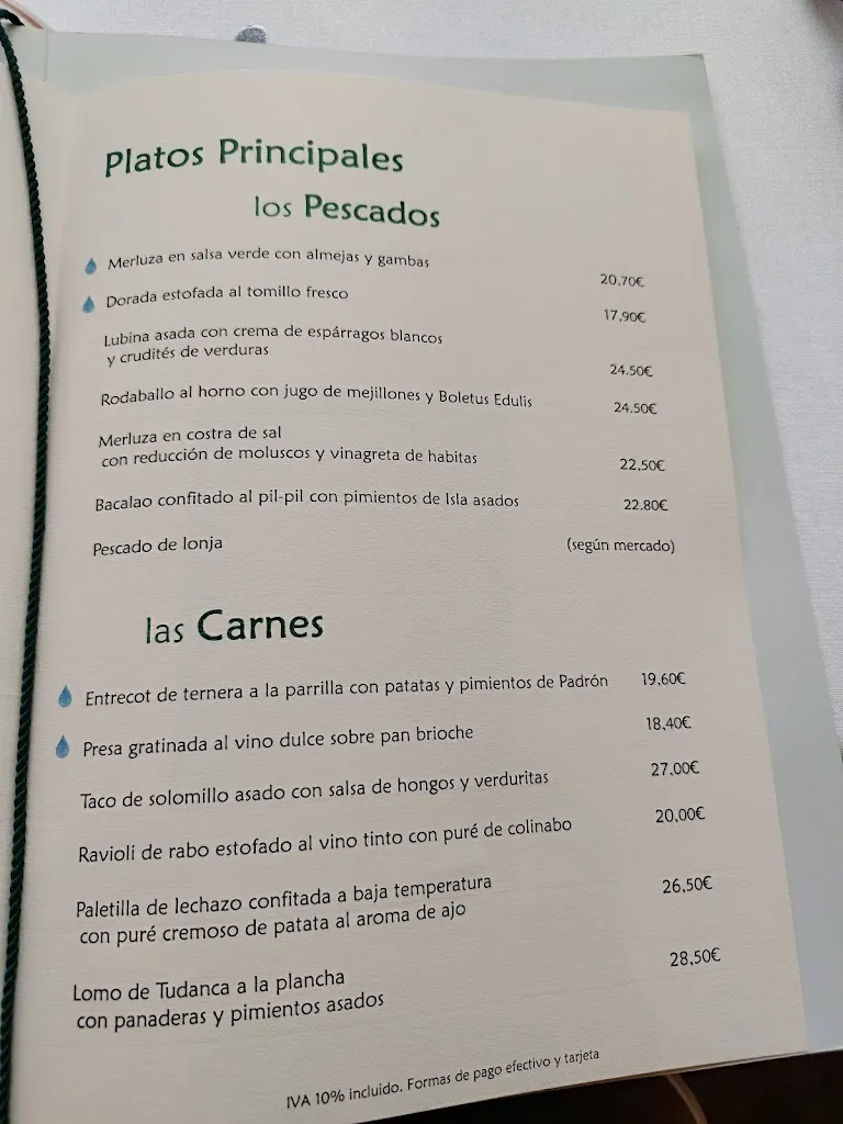 Menü_Restaurante El Jardín_Puente Viesgo_Bild_3