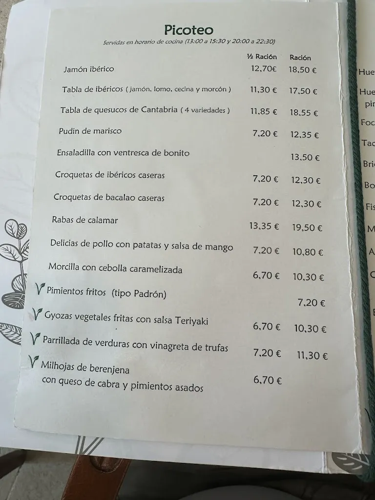 Menu_El Jardín del Balneario de Puente Viesgo_Puente Viesgo_image_1