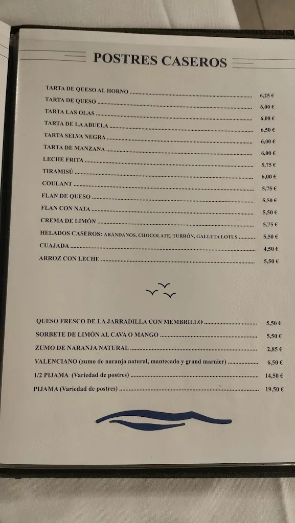 Menu_Restaurante Las Olas_Provincia de Cantabria_image_2
