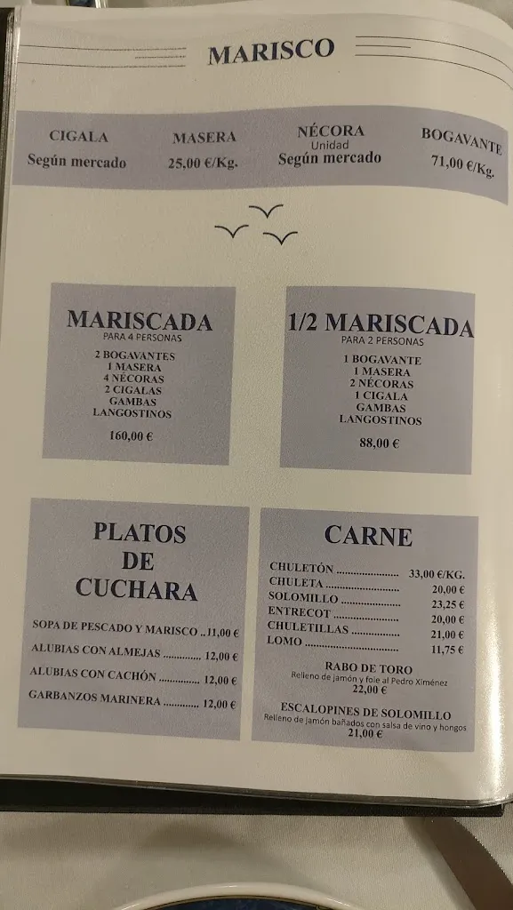 Menu_Restaurante Las Olas_Provincia de Cantabria_image_4