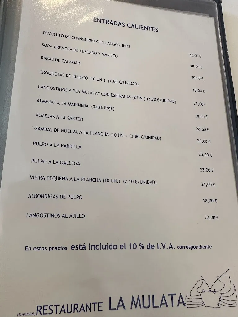 Menu_La Mulata_Provincia de Cantabria_image_1