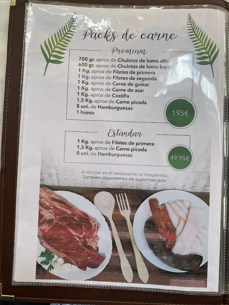 Menu_La Inesperada_Provincia de Cantabria_image_2
