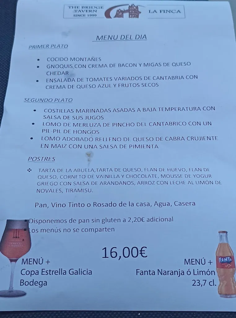 Menu_The Bridge Tavern 