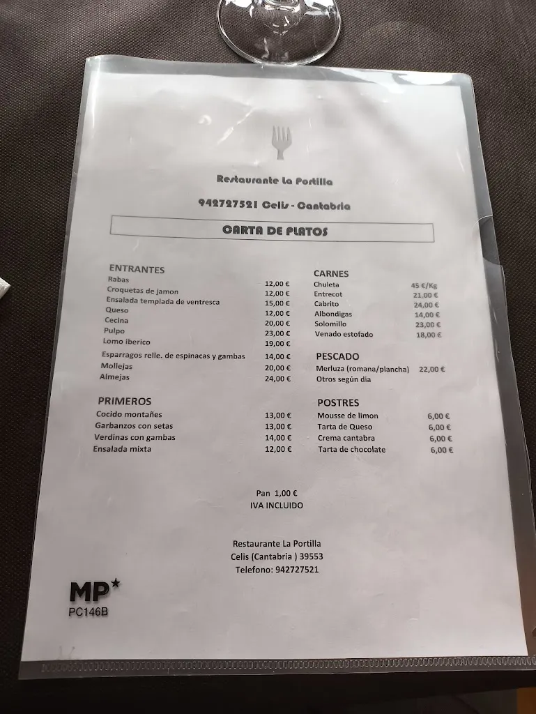 Menu_Restaurante La Portilla_Rionansa_image_4