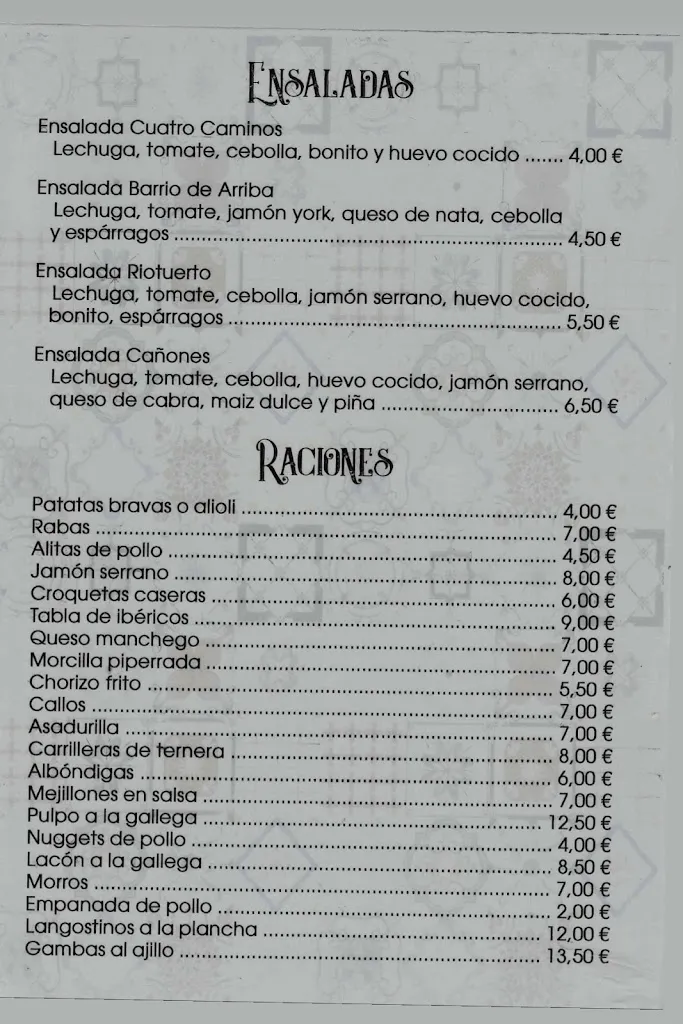 Menu_Bar Restaurante Los Cañones de La Cavada_Riotuerto_image_4