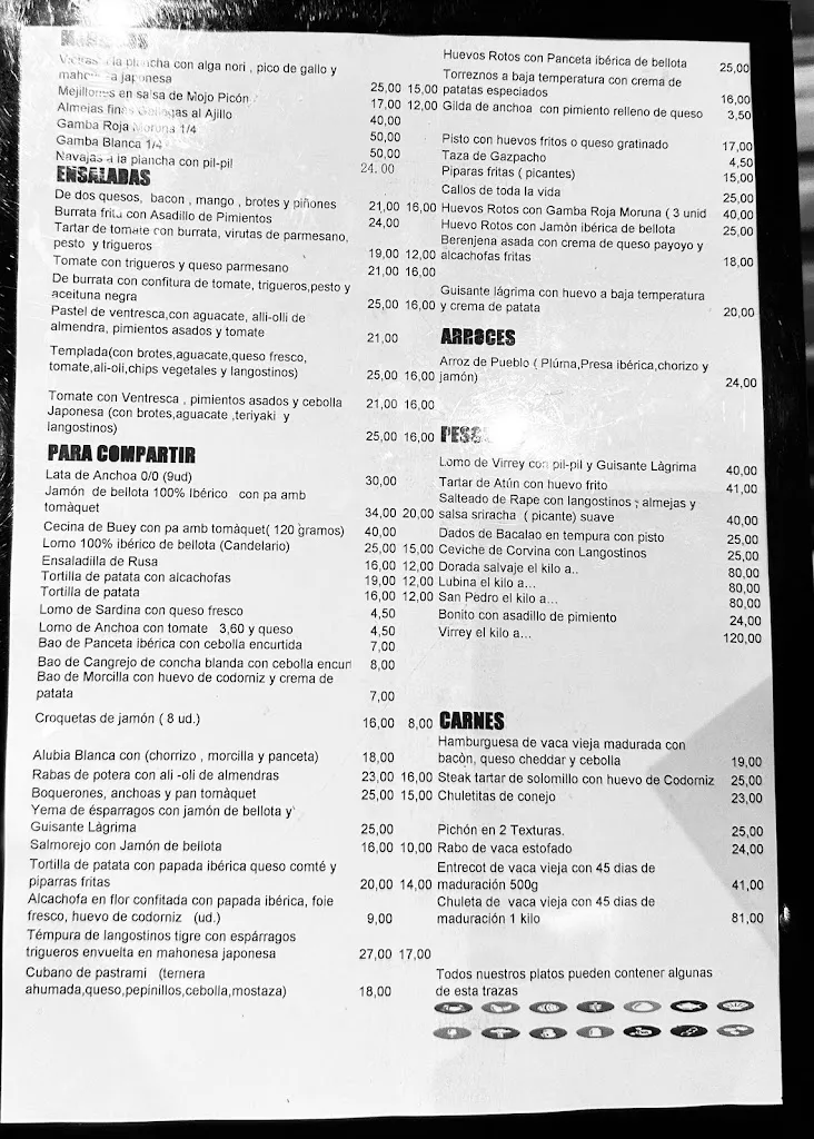 Menu_Taberna Laredo_Laredo_image_2