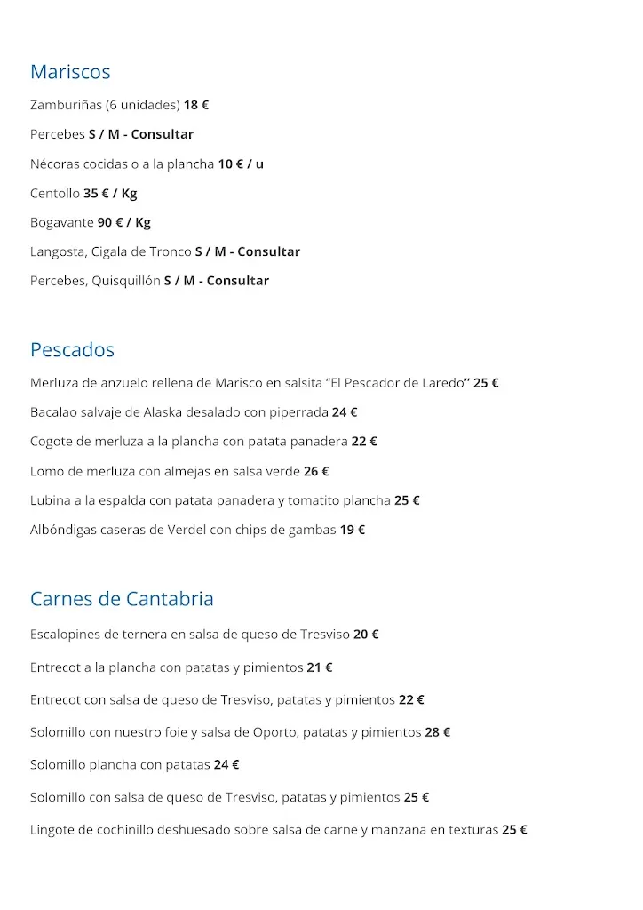 Menu_Restaurante El Pescador_Laredo_image_2