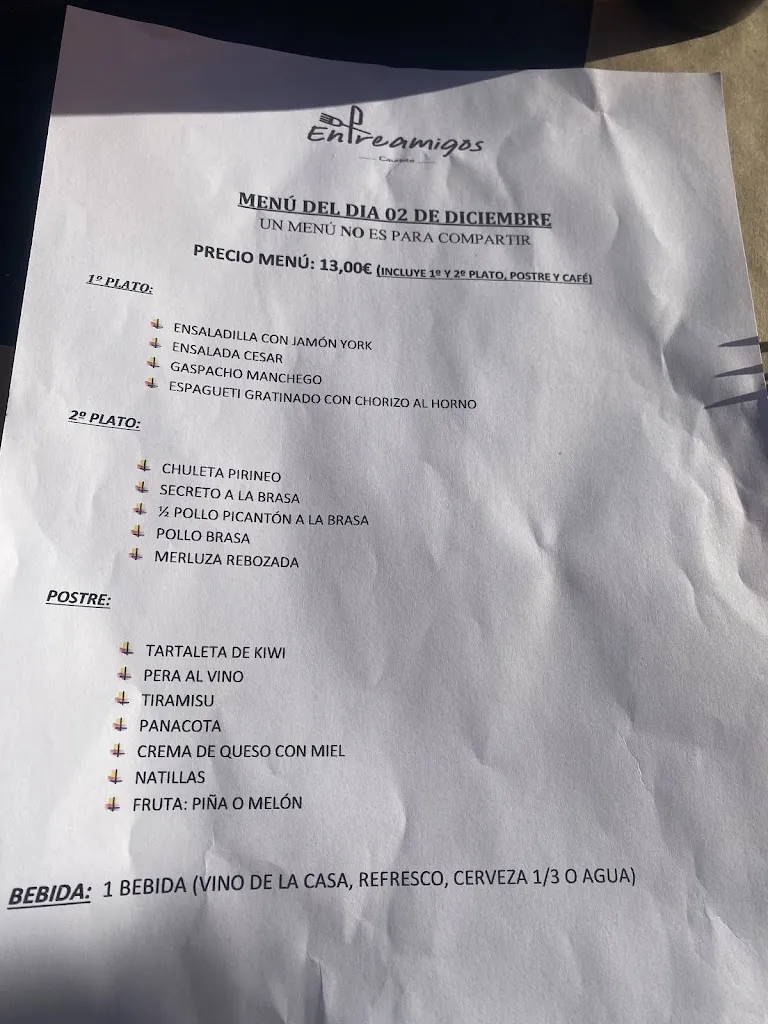 María Olmedo_Restaurante Entreamigos Caudete_Caudete_review