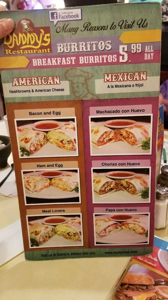 Menu_Danny's Restaurant_Laredo_image_1