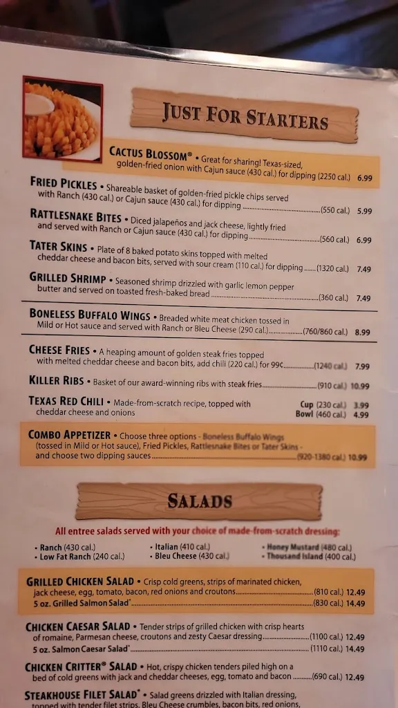 Menu_Texas Roadhouse_Laredo_image_1
