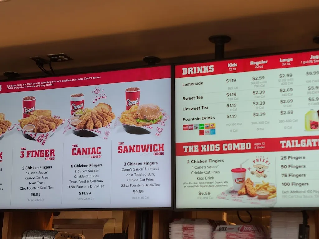 Menu_Raising Cane's Chicken Fingers_Laredo_image_2