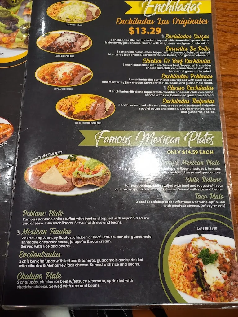 Menu_Danny's Restaurant_Laredo_image_3