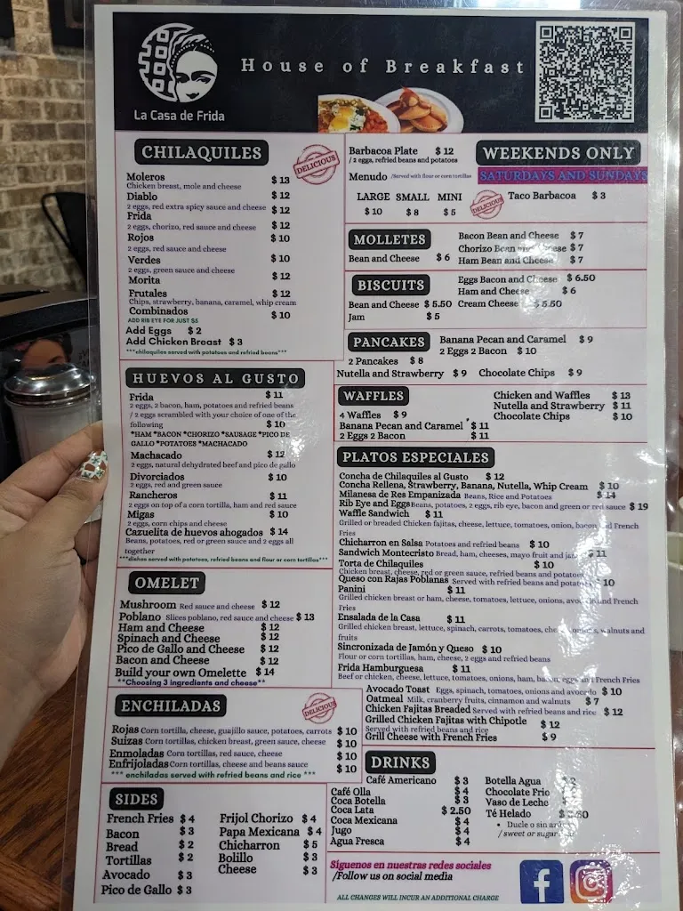 Menu_La Casa De Frida - House of Breakfast_Laredo_image_2