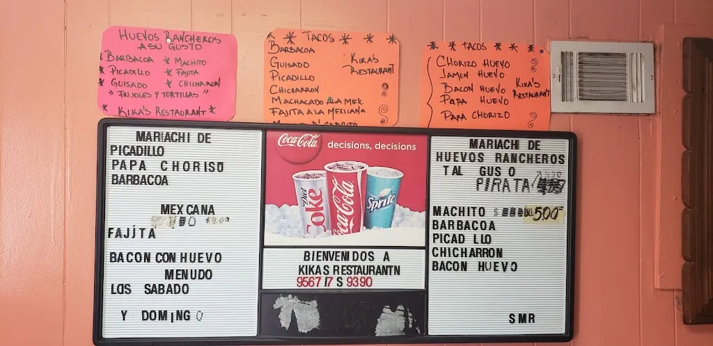 Menu_Kika's Restaurant_Laredo_immagine_1