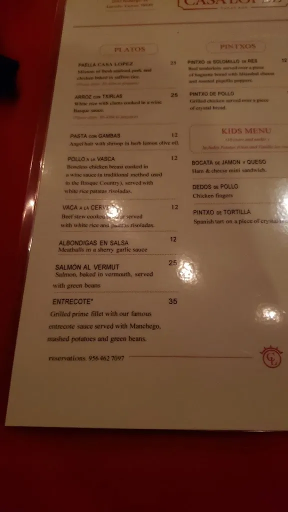 Menu_Casa Lopez Tapas Bar_Laredo_image_4