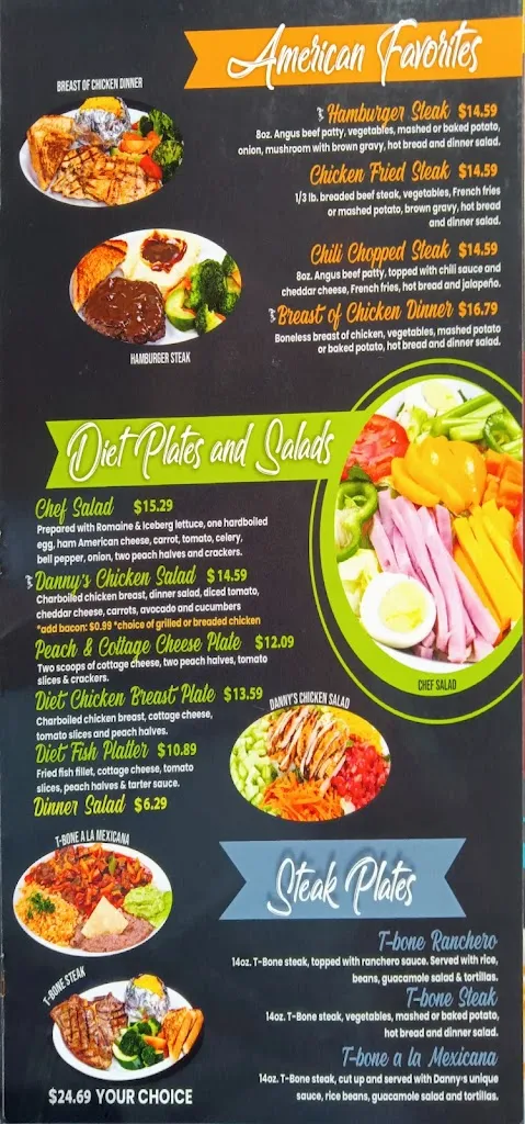 Menu_Danny's Restaurant_Laredo_image_2