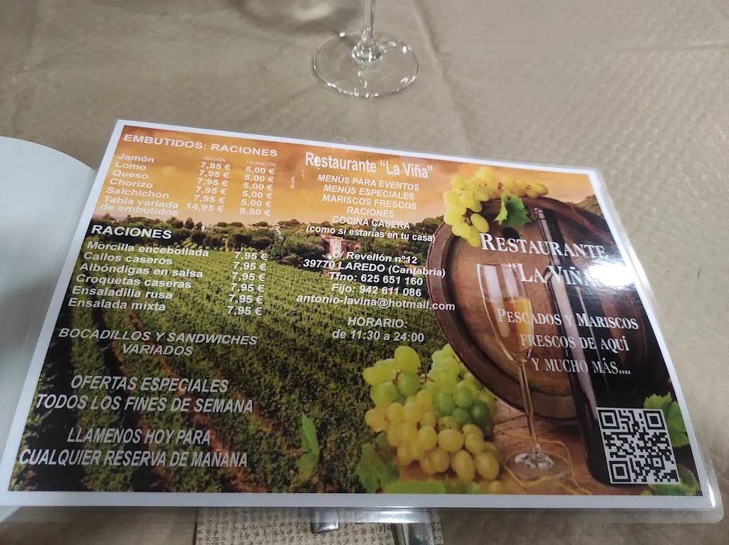 Menu_Restaurante-Marisquería La Viña_Laredo_image_1