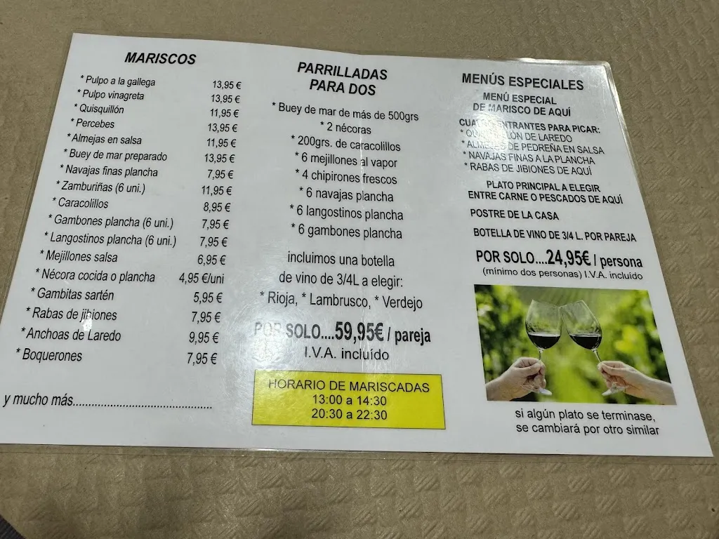 Menu_Restaurante-Marisquería La Viña_Laredo_image_3