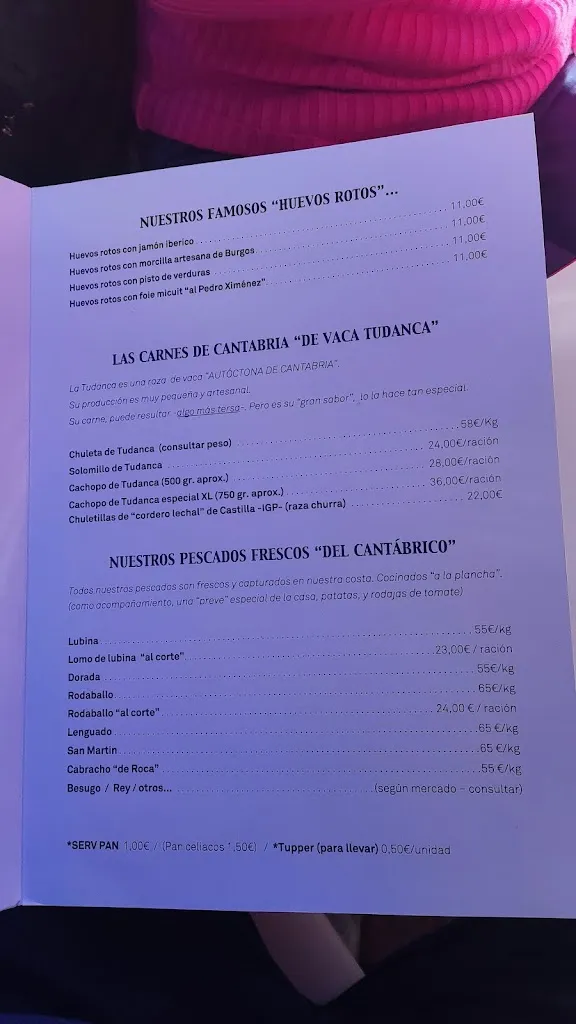 Menu_Bar El Túnel_Laredo_image_3