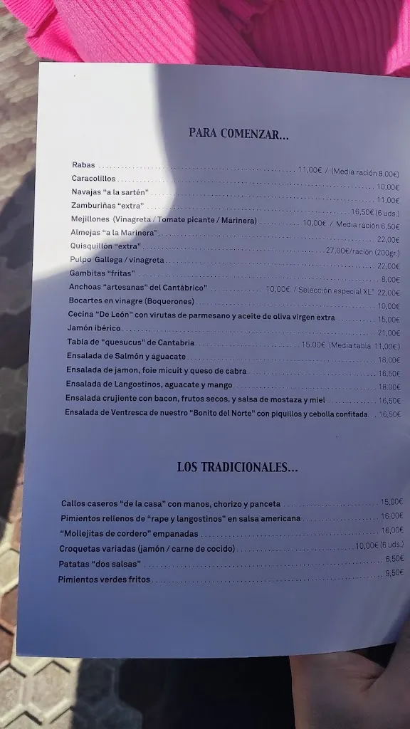 Menu_Bar El Túnel_Laredo_image_4