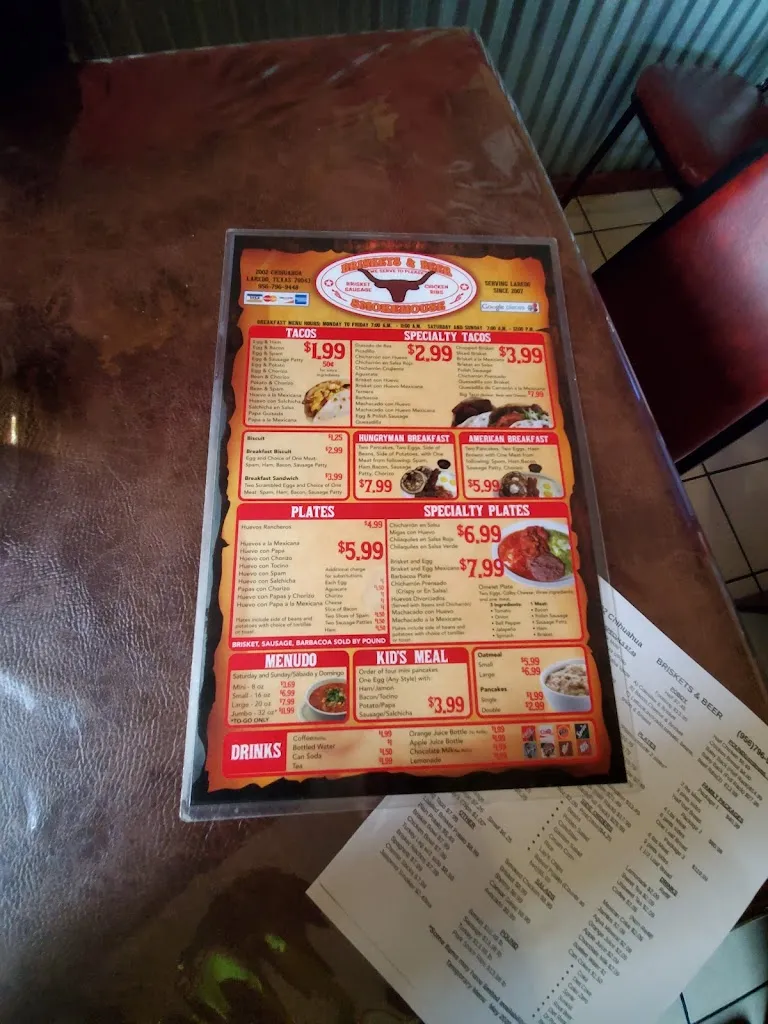 Menu_Briskets & Beer Smokehouse_Laredo_image_3