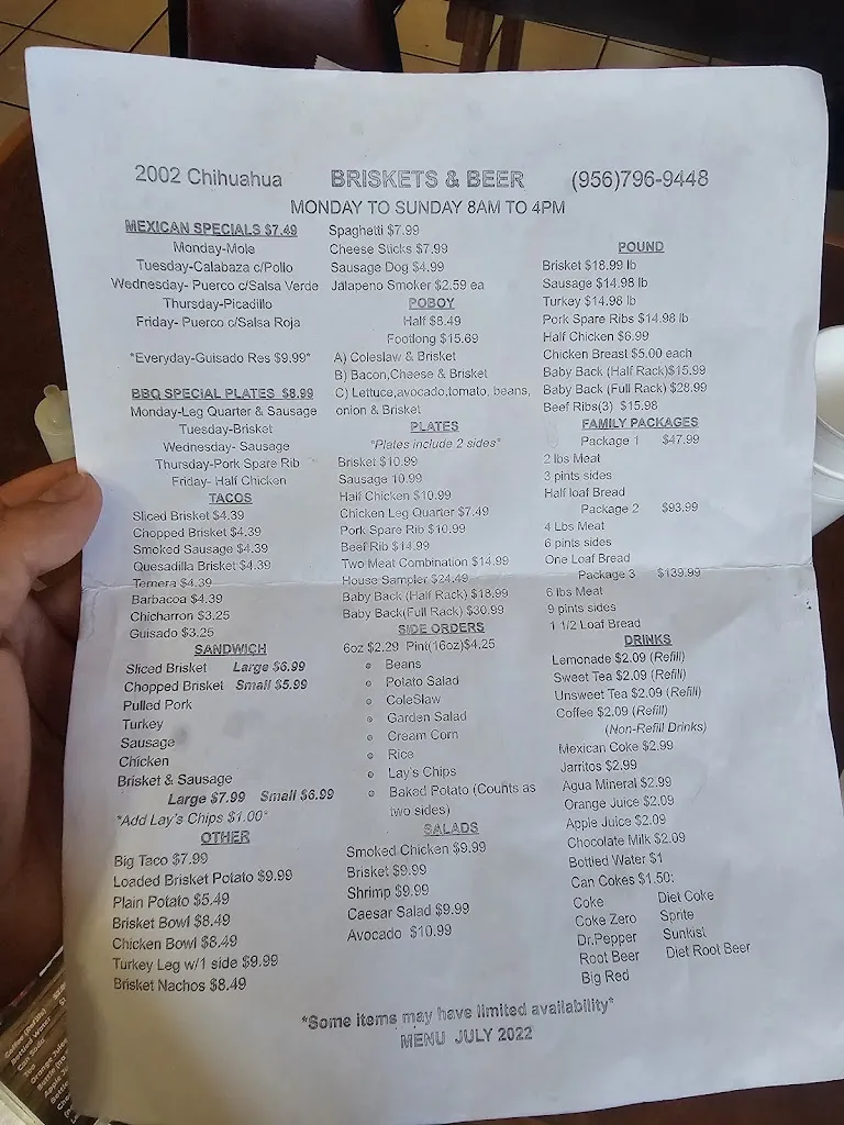 Angel Altamirano_Briskets & Beer Smokehouse_Laredo_review