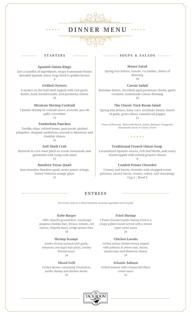 Menu_The Tack Room_Laredo_image_3