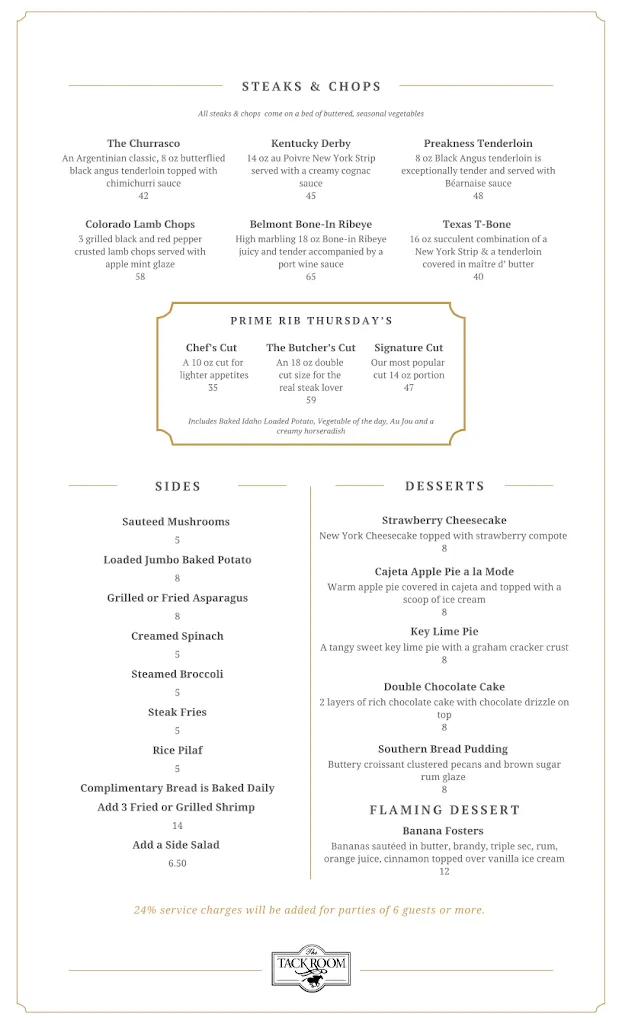 Menu_The Tack Room_Laredo_image_4