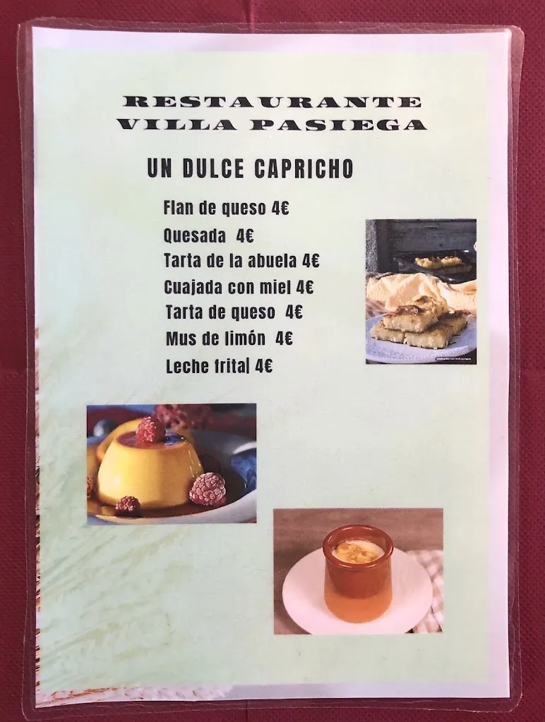 Menu_Bar Villa Pasiega_San Pedro del Romeral_image_2