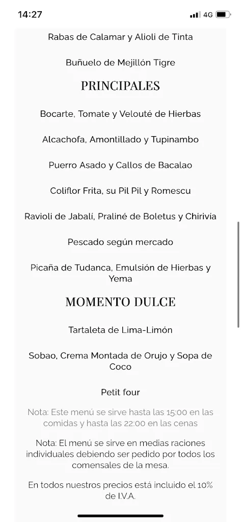 Menu_El Nuevo Molino_Piélagos_image_1