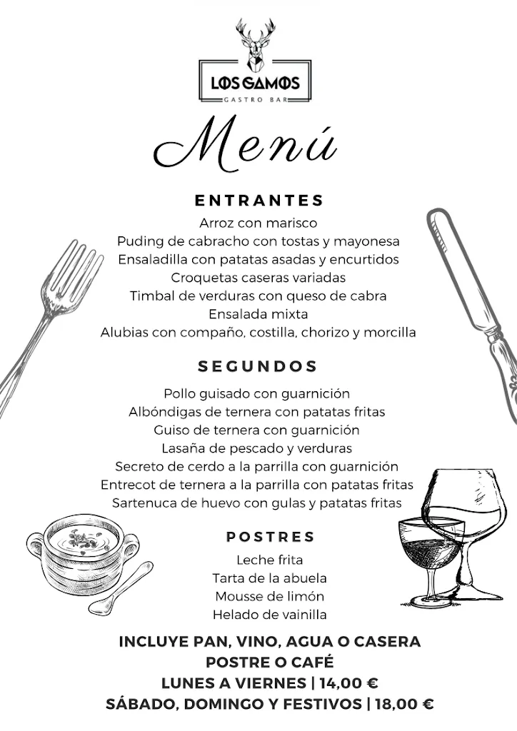 Menu_Los Gamos Gastro Bar_Piélagos_image_1