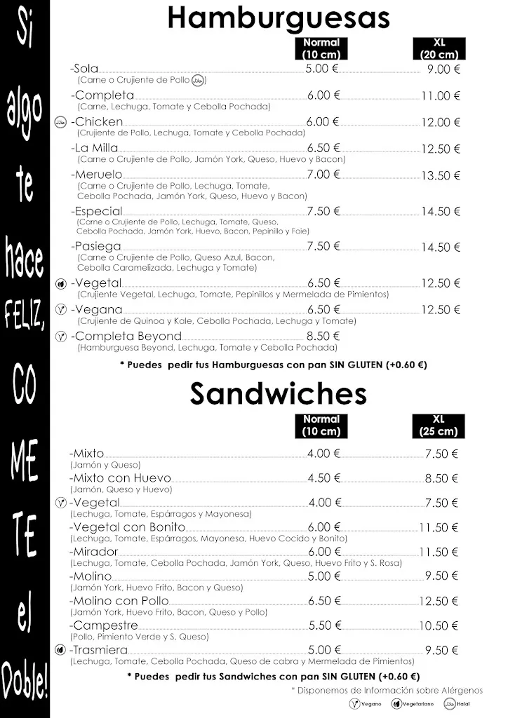 Menu_La Milla Cafetería_San Miguel de Meruelo_image_3