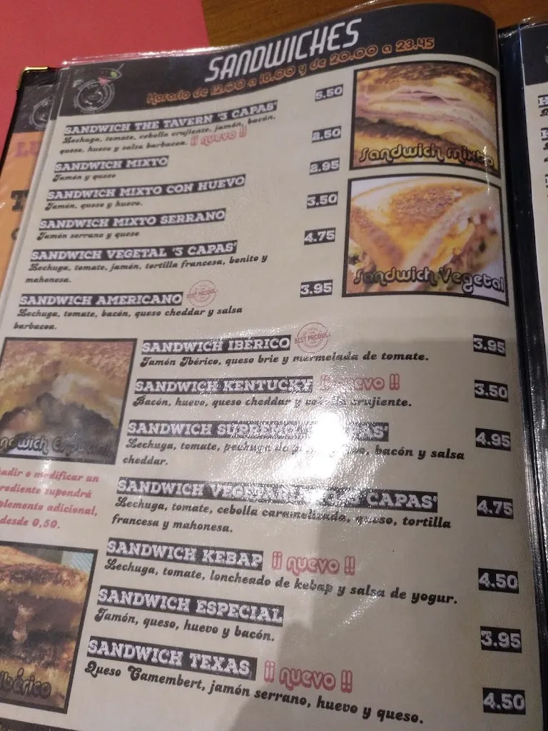 Menu_The Tavern American Burger_San Miguel de Meruelo_image_3