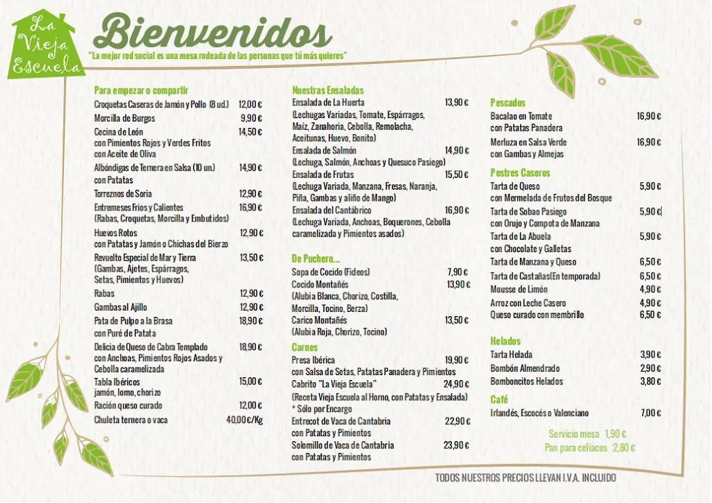 Menu_Restaurante La Vieja Escuela_San Roque de Riomiera_image_1
