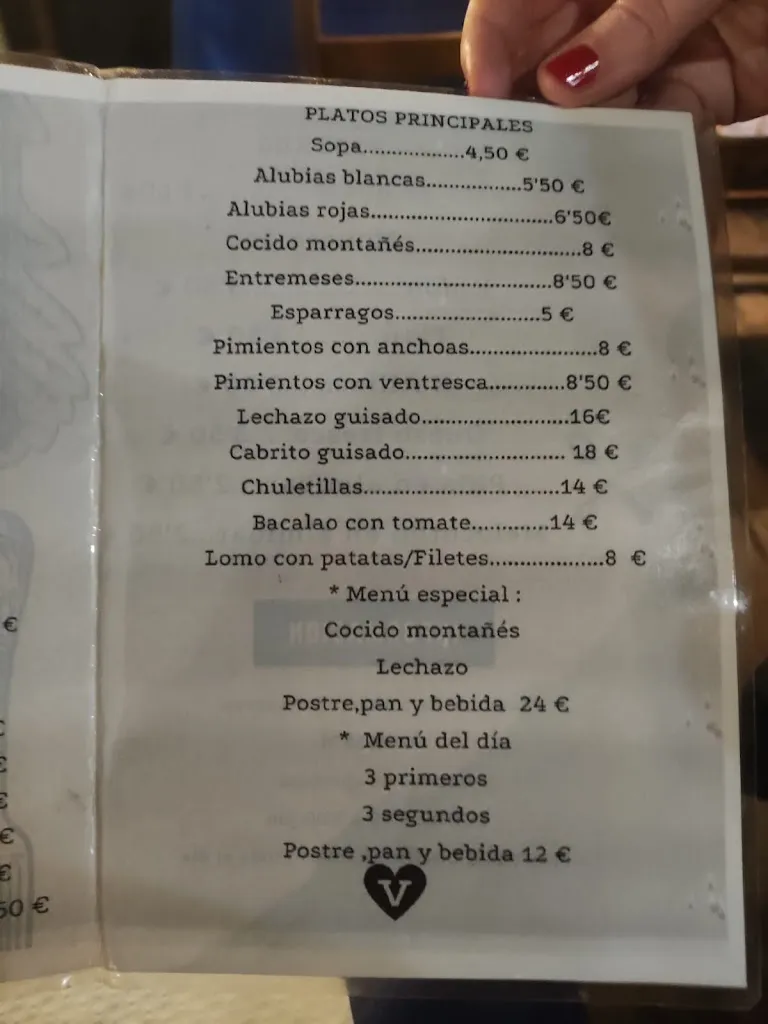 Menu_Restaurante Casa Vicente_San Roque de Riomiera_image_4