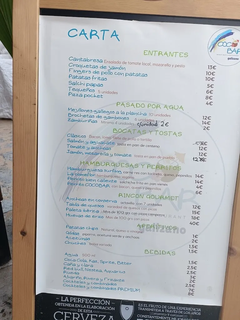 Menu_CocoBar Galizano Chiringuito playa Galizano_Ribamontán al Mar_image_3