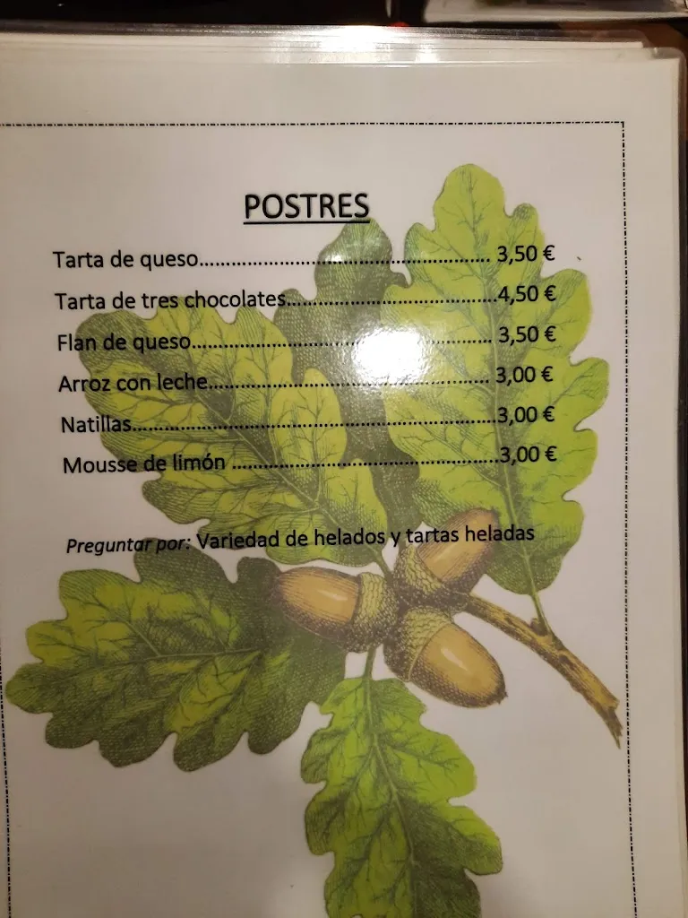 Menu_Mesón Los Robles_Santa María de Cayón_image_4