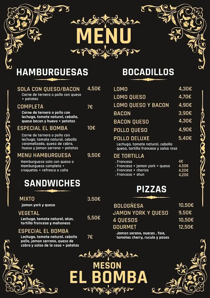 Menu_Meson el Bomba_Santa María de Cayón_image_1