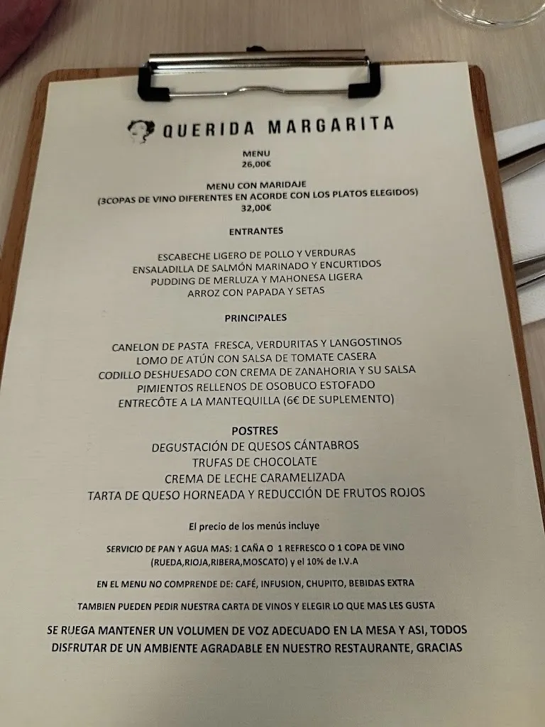 Menu_Querida Margarita Santander_Santander_image_2