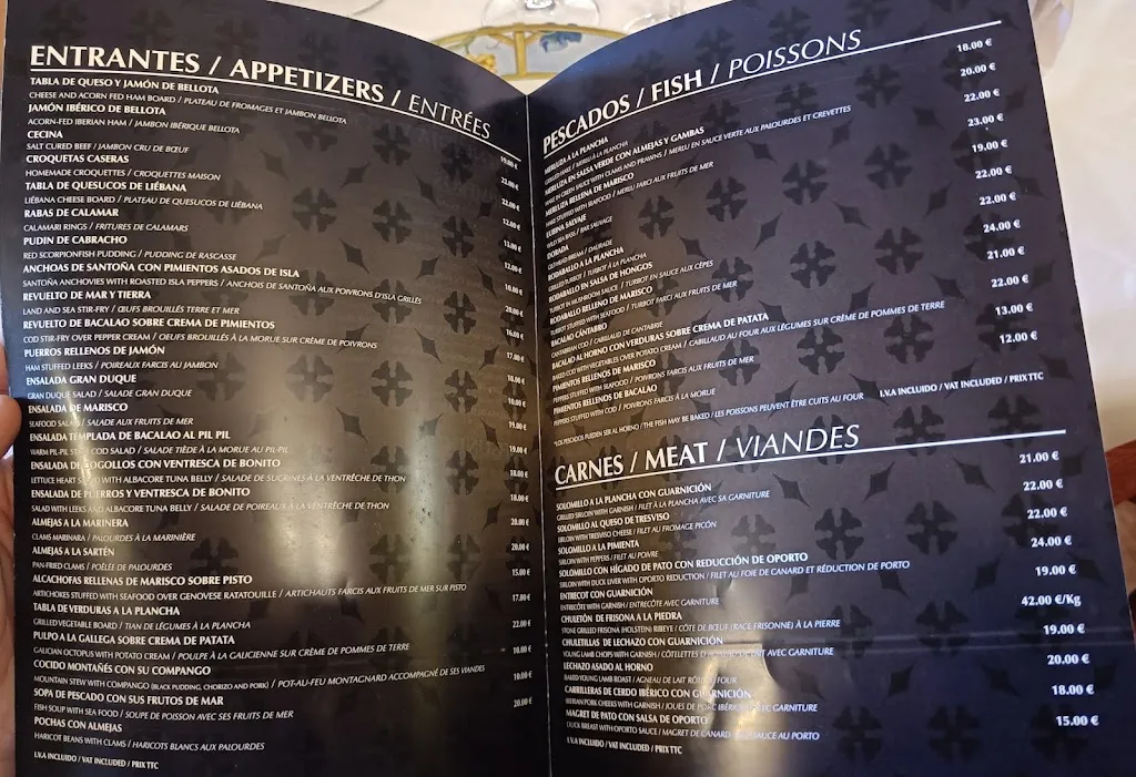 Menu_Restaurante Gran Duque_Santillana del Mar_image_2