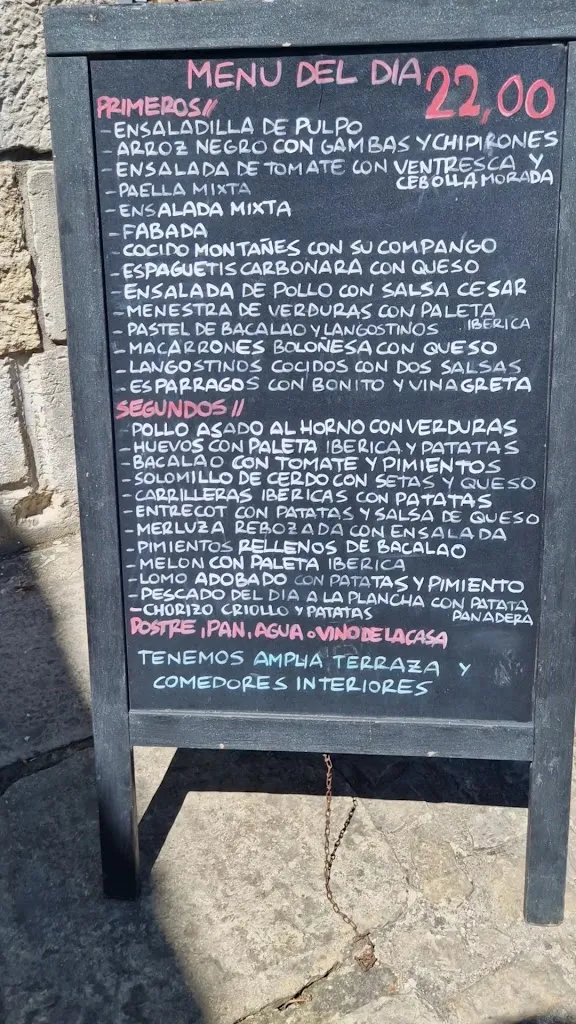 Menü_Terraza-Restaurante Casa Miguel_Santillana del Mar_Bild_1