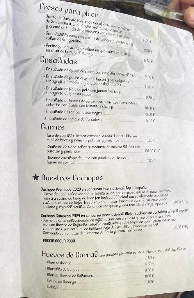 Menu_Mesón Dos Pozos y Jimena_Santa Cruz de Bezana_image_2