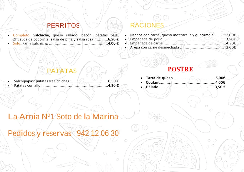 Menu_La Pizzeria D'Andres_Santa Cruz de Bezana_image_2