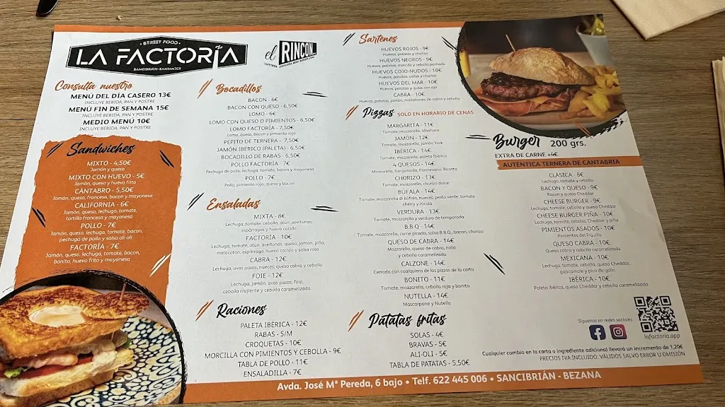 Menu_La Factoría_Santa Cruz de Bezana_image_3