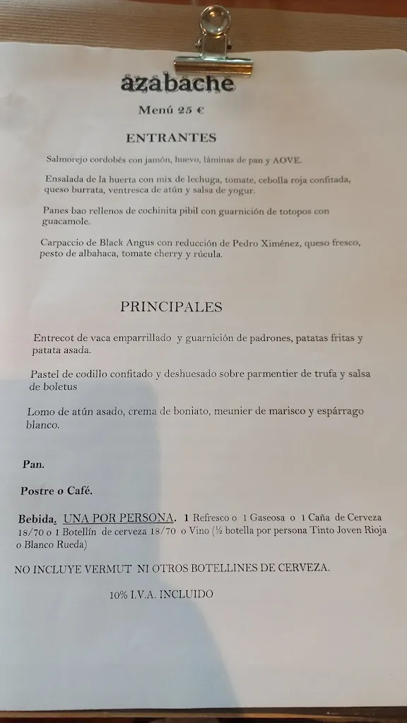 Menu_Restaurante Azabache_Santa Cruz de Bezana_image_1