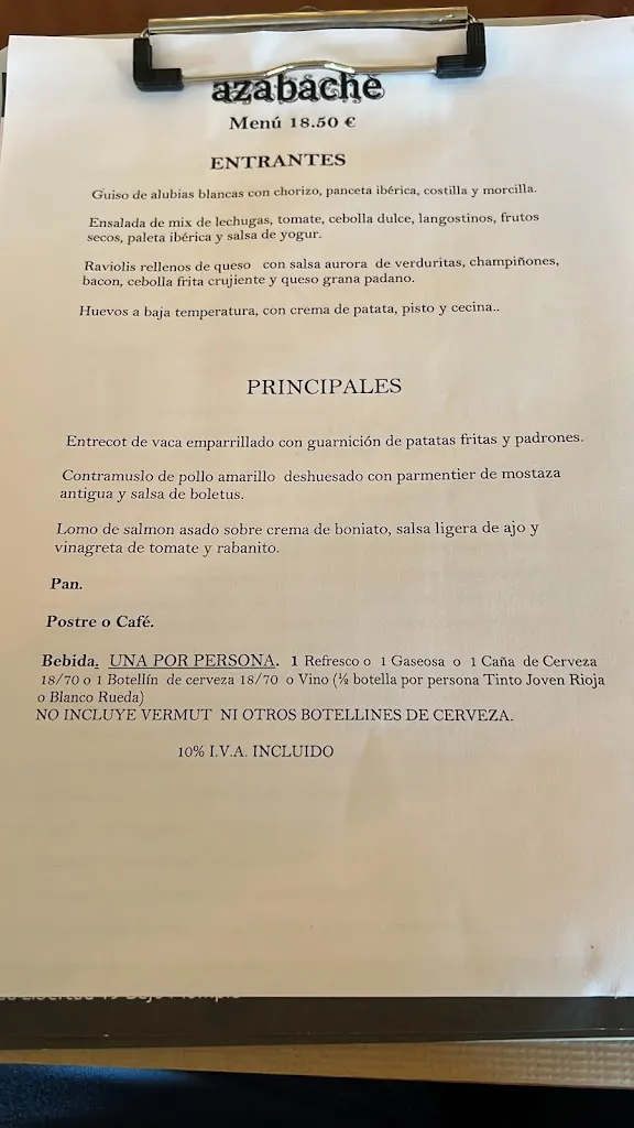 Menu_Restaurante Azabache_Santa Cruz de Bezana_image_2