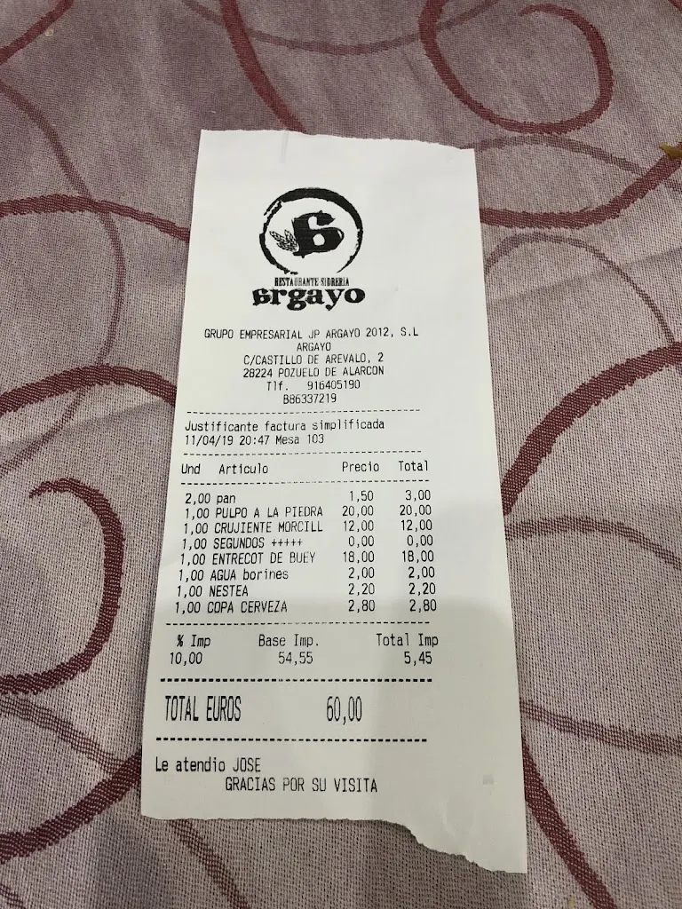 ARM Romer_Restaurante Sidrería Argayo_Rozas de Valdearroyo Las_review