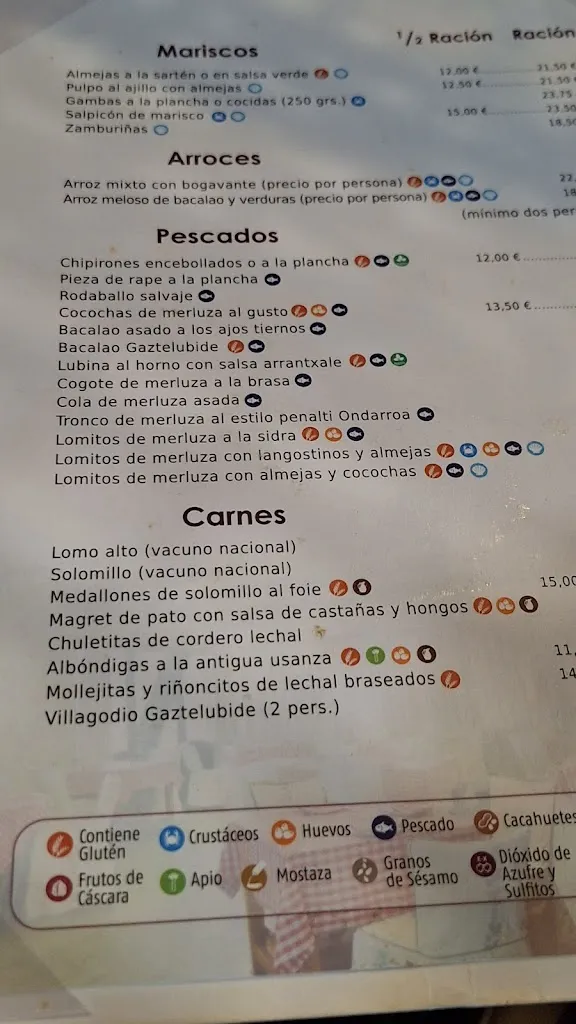 Menü_Taberna Gaztelubide Sidrería_Rozas de Valdearroyo Las_Bild_1