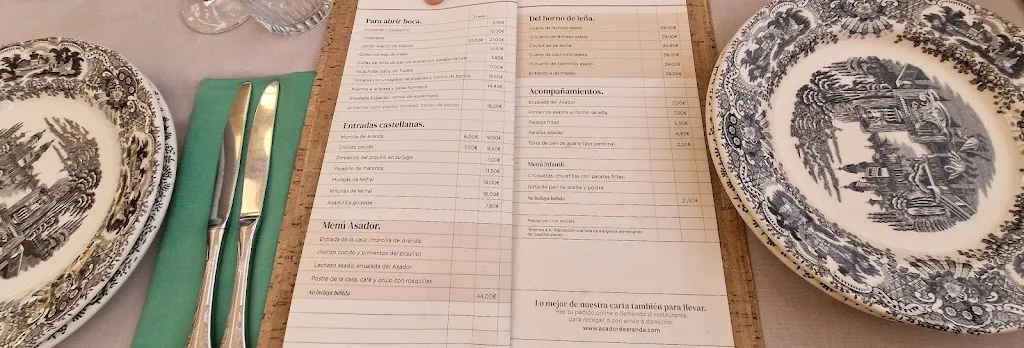 Menu_Asador de Aranda Las Rozas | Asador de carne Madrid_Rozas de Valdearroyo Las_image_2